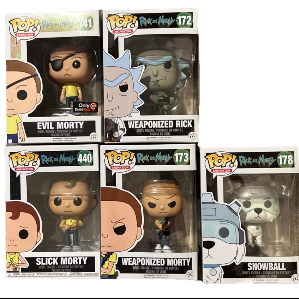 Funko Pop! Rick and Morty‎ Vinyl Figures Lot of 5